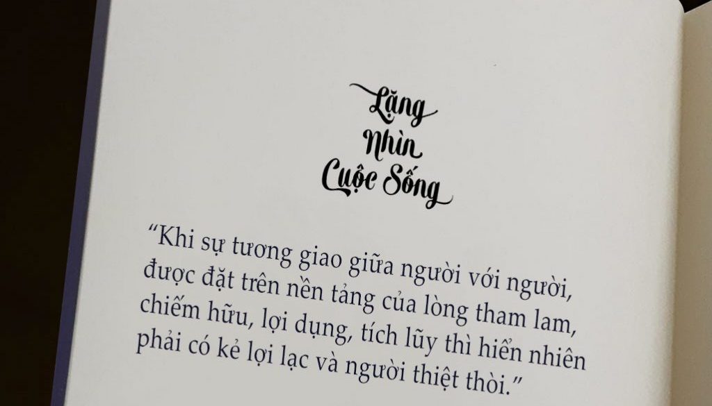 sách lặng nhìn cuộc sống